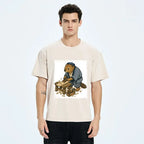 washed unisex t-shirt for daily wear