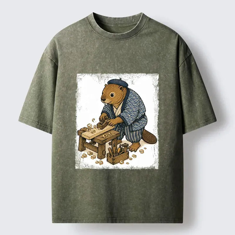 washed unisex t-shirt for daily wear