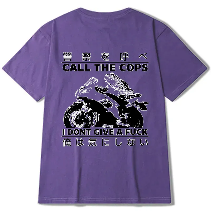 Kyoto-Lion Funny Frog Riding A Motorcycle Back Classic T-Shirt