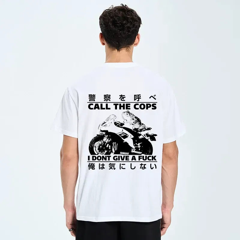 frog motorcycle t shirt gift for him