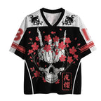 Trendy Kyoto Lion Skull Mesh Jersey