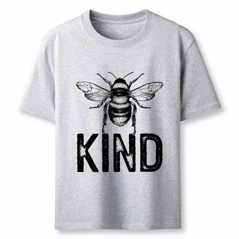 Kyoto-Lion Minimalist Bee Kind Illustration Classic T-Shirt