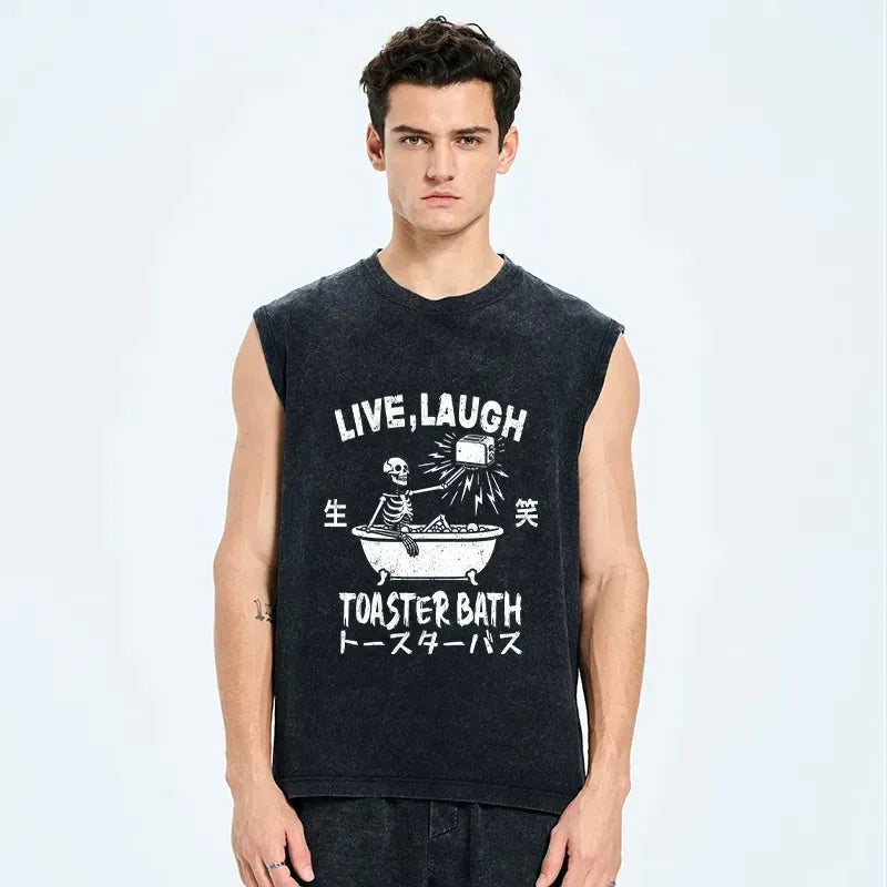 skeleton streetwear tank top best seller for summer