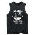 Kyoto-Lion Funny Electric Shock Skeleton Washed Tank