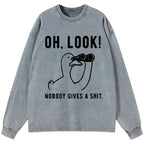 Funny Duck Long Sleeve Shirt for Weekend
