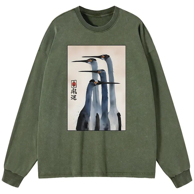 Vintage Sandhill Crane Washed Tee Limited Edition