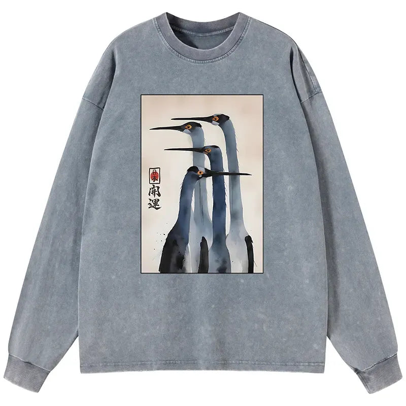 Vintage Sandhill Crane Washed Tee Limited Edition