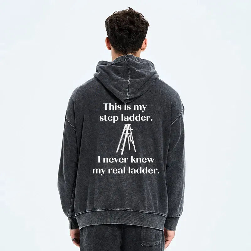 japanese vintage washed zip hoodie for men