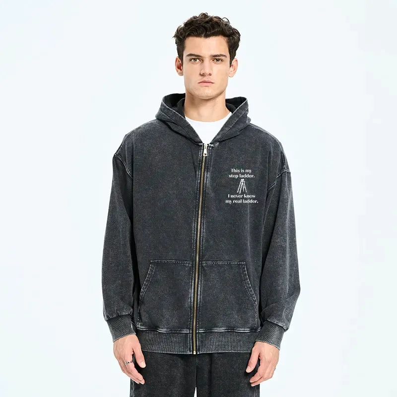 unisex casual zip up hoodie for vacation