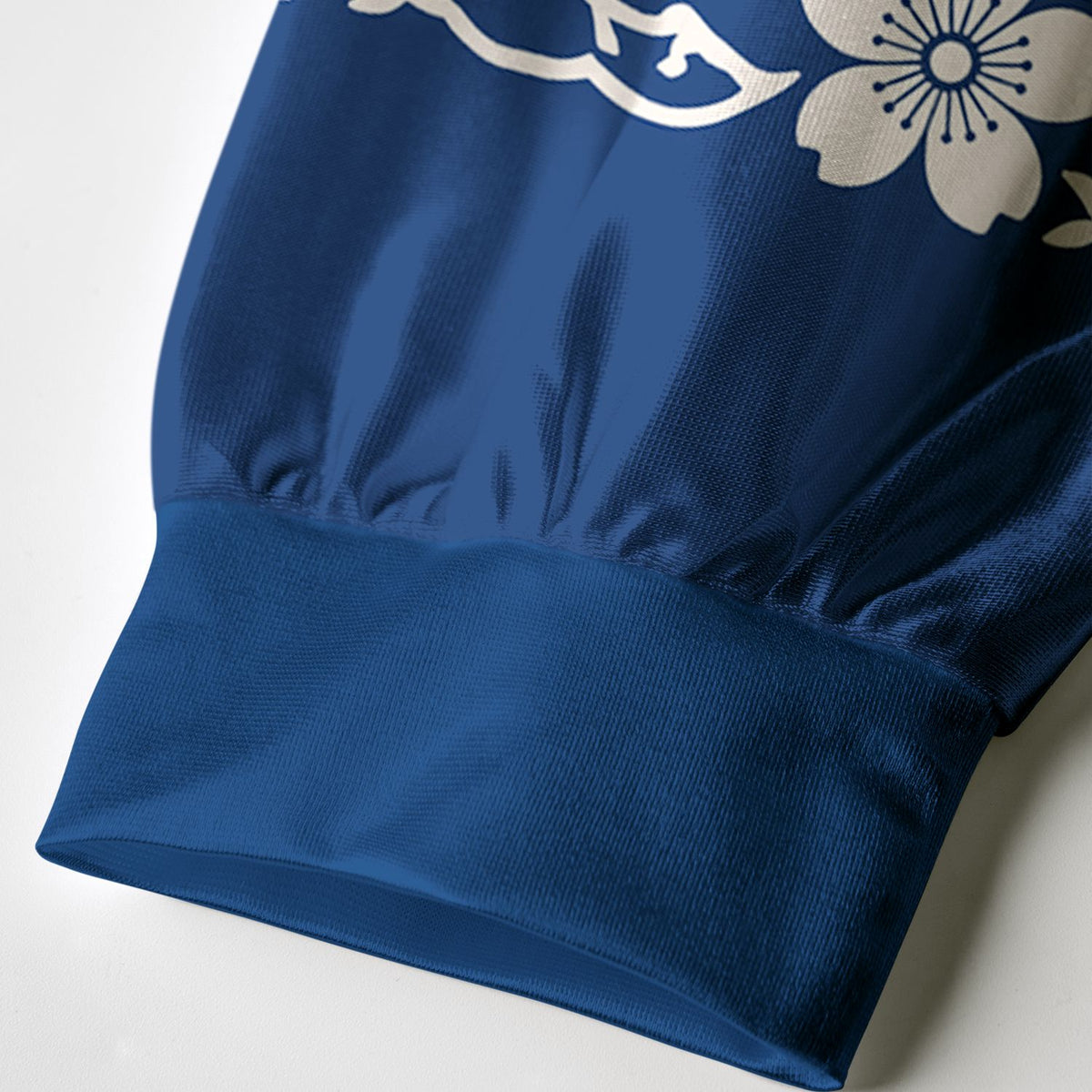 Kyoto-Lion Japanese Sakura Floral Paneled Long Sleeve Jersey
