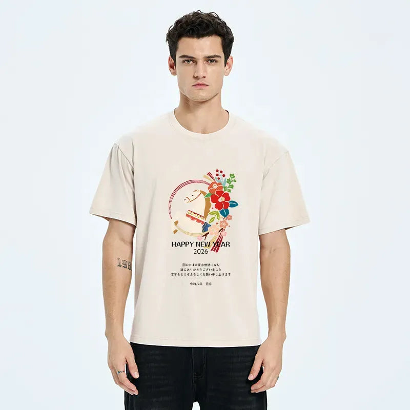 Vintage Ukiyo-e Unisex Cotton Tee