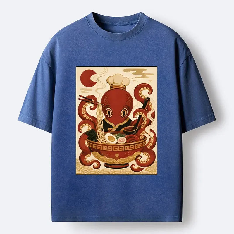 Red Octopus Unisex Tee for Everyday Wear