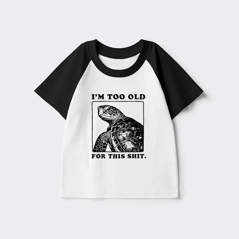 funny Kyoto lion turtle tee for kids