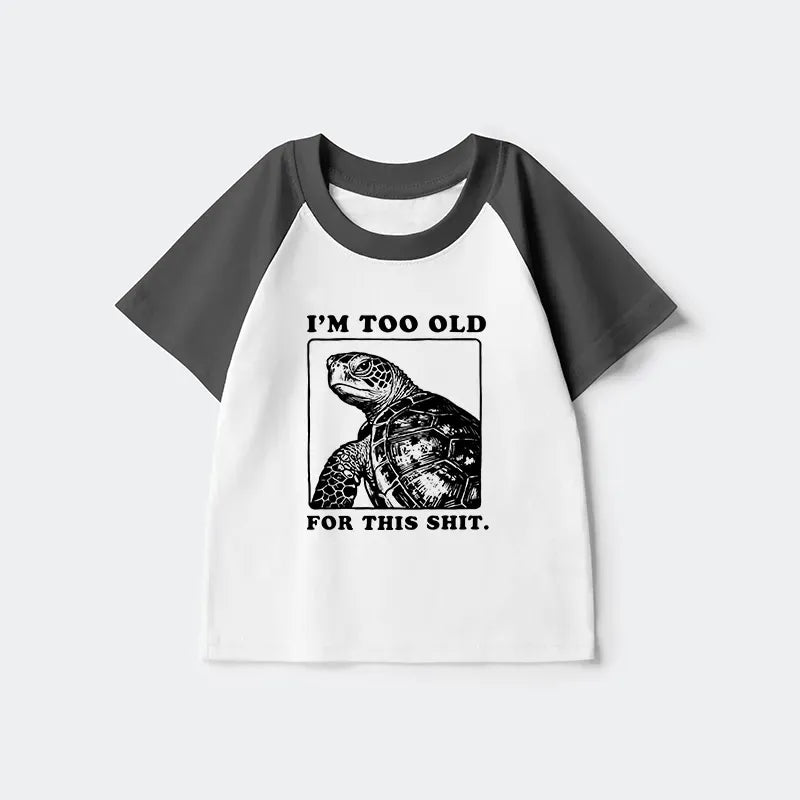 funny Kyoto lion turtle tee for kids