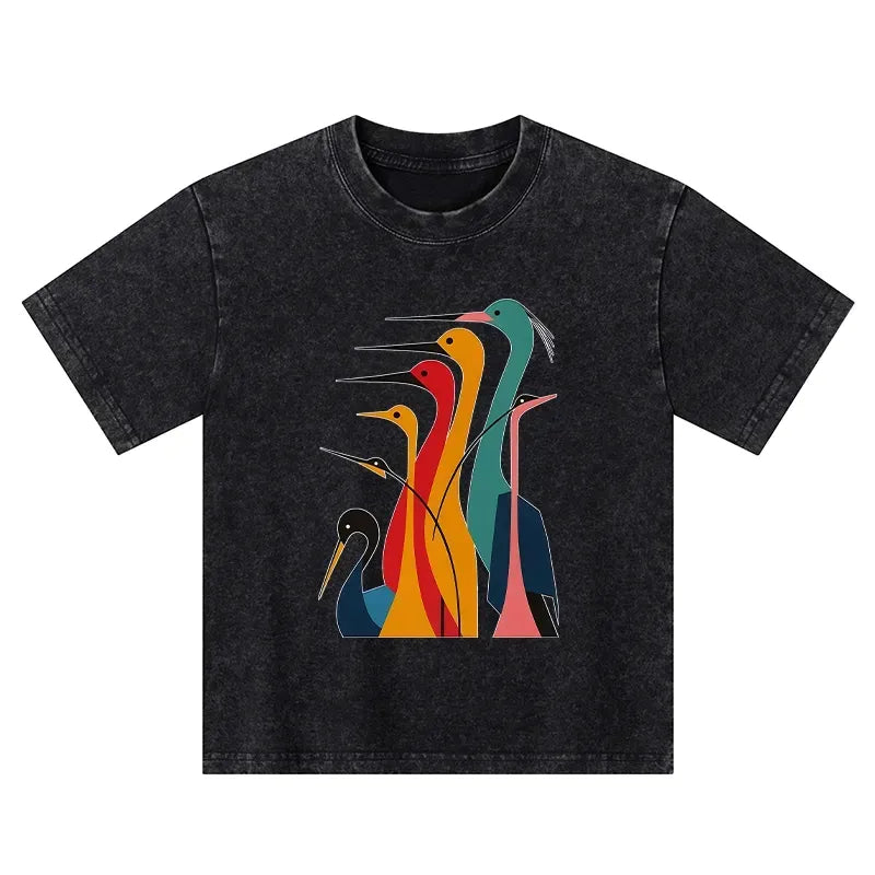 Kyoto-Lion Cranes T-Shirt Gift for Kids