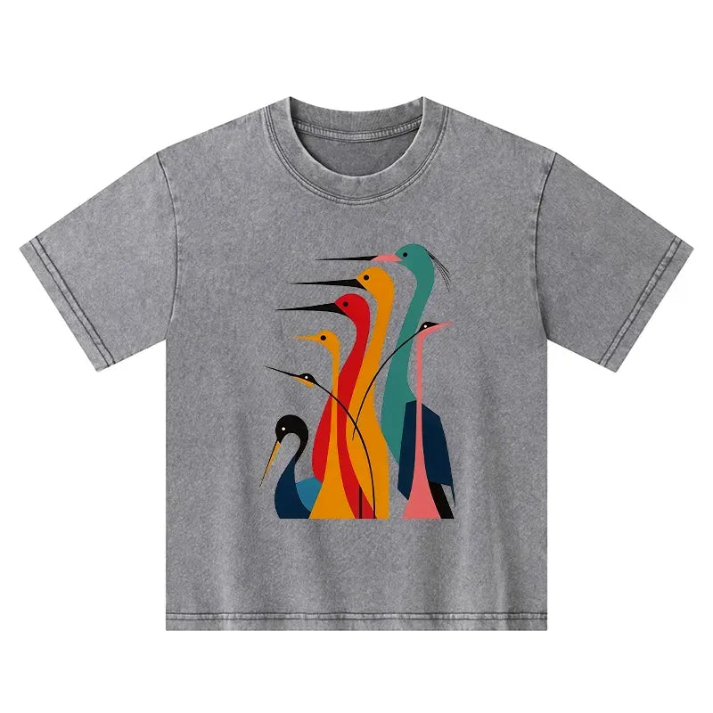 Japanese Crane Kids T-Shirt Best Seller