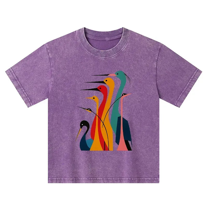 Japanese Crane Kids T-Shirt Best Seller