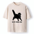 Wild Black Cat Japanese Vintage T-Shirt