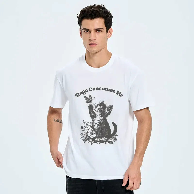 Kyoto-Lion Rage Consumes Me Kitten Meme Classic T-Shirt