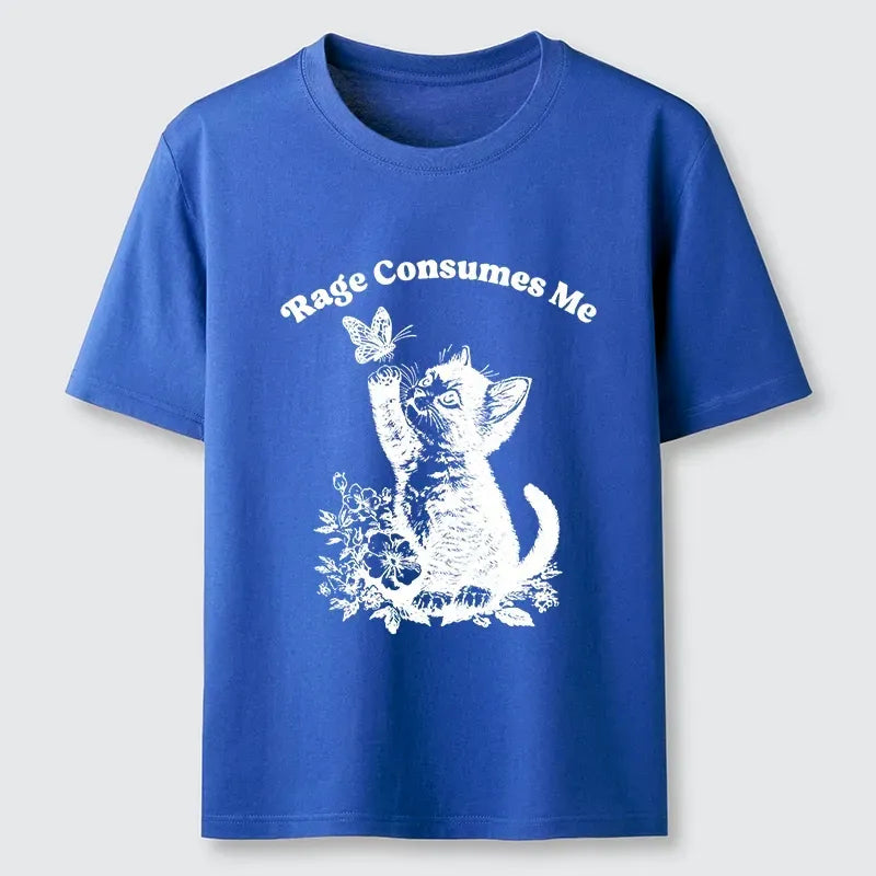 rage consumes me cat shirt funny