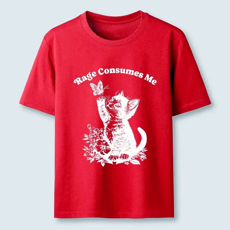 Kyoto-Lion Rage Consumes Me Kitten Meme Classic T-Shirt