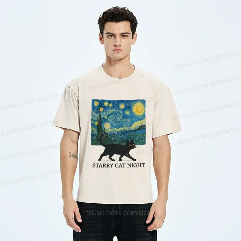 Japanese cat t-shirt for summer