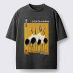 Kyoto-Lion Dance of Cranes Washed T-Shirt