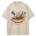 Kyoto-Lion Ramen In The Wind Washed T-Shirt