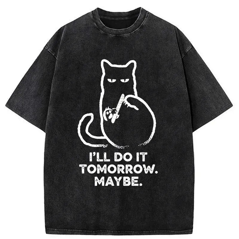 Kyoto Lion do it tomorrow funny tee