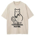 Kyoto Lion do it tomorrow funny tee