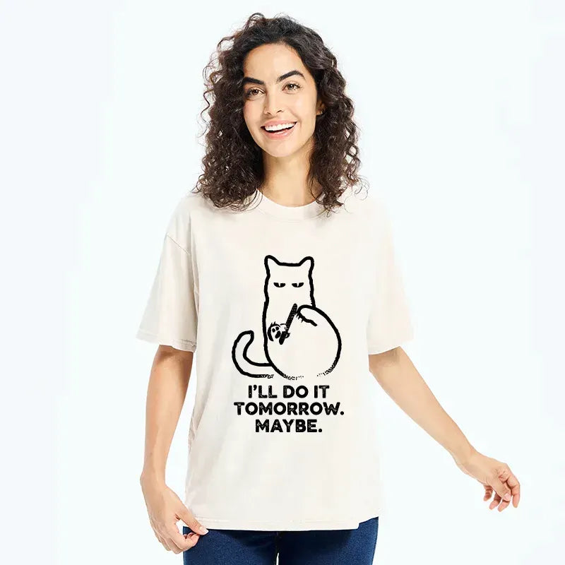 Kyoto Lion do it tomorrow funny tee