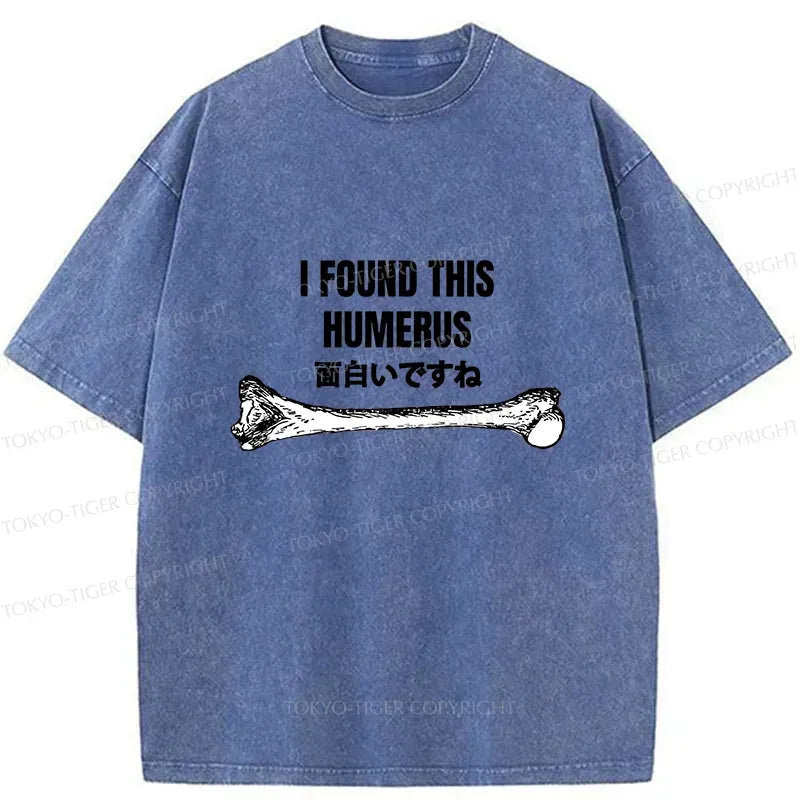 Japanese Humor Washed T-Shirt for Gift