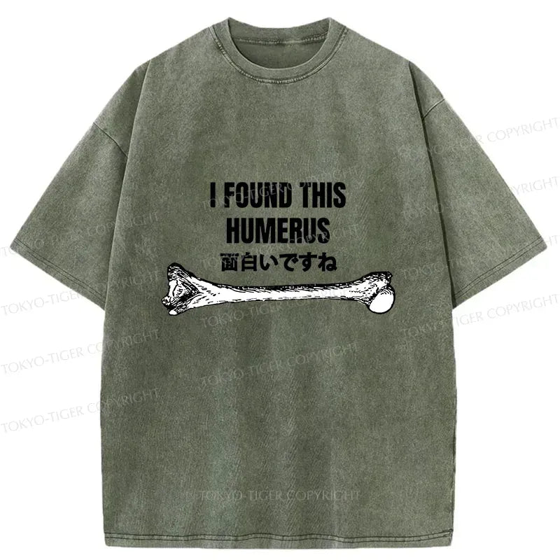 Japanese Humor Washed T-Shirt for Gift