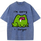 Kyoto-Lion Frog With Bad Memory Washed T-Shirt