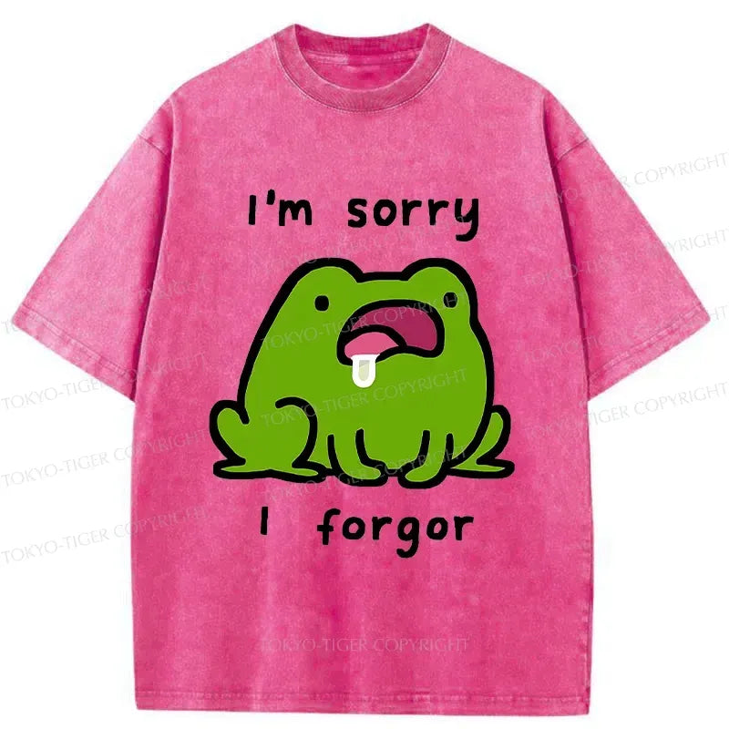Kyoto-Lion Frog With Bad Memory Washed T-Shirt