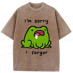 Funny Frog Tee for Daily Wear