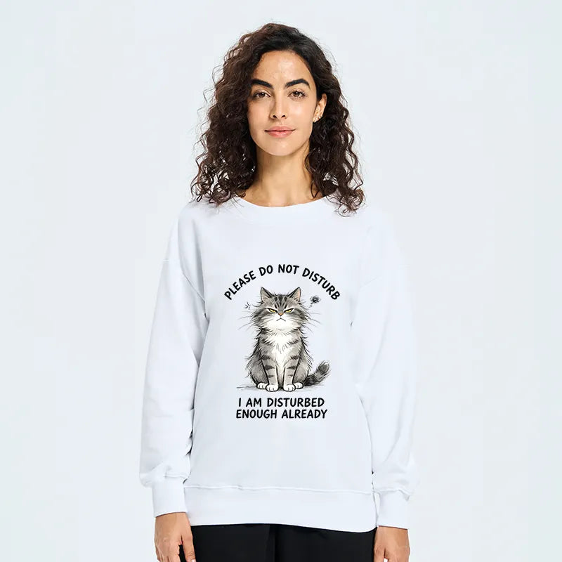 Kyoto-Lion Funny Cute Little Cat Meme Classic Sweatshirt