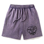 Kyoto-Lion Multidimensional Thinking And Rebellion Washed Shorts