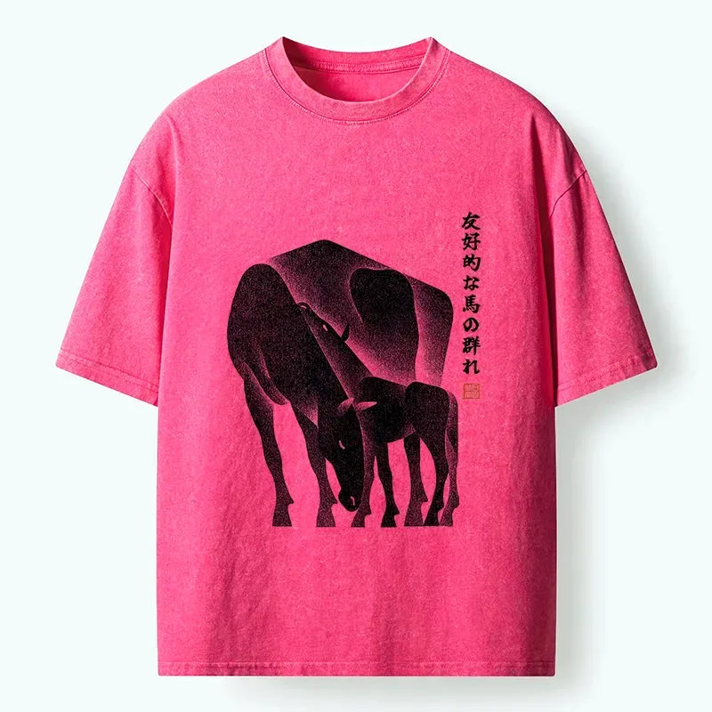 Friendly Horse Herd Cotton Tee Best Seller