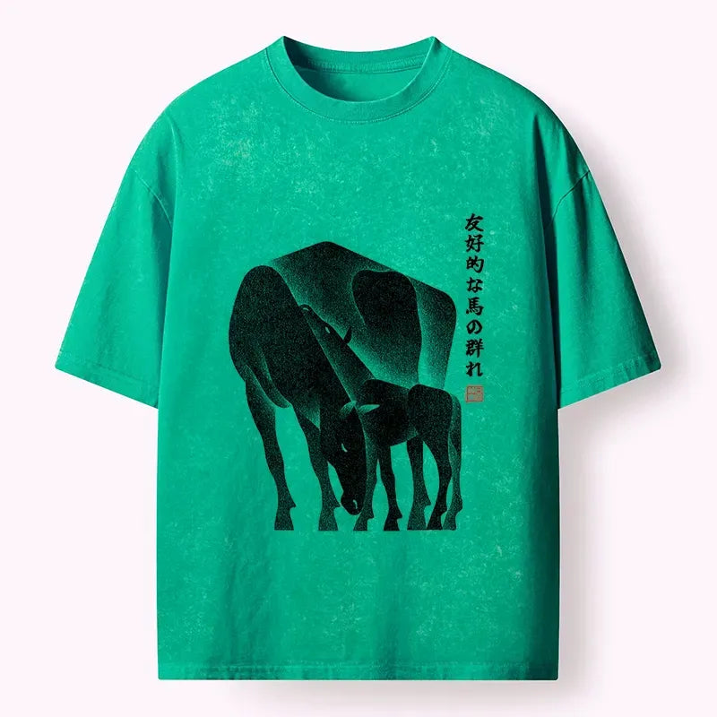Japanese Vintage Style Casual T-Shirt