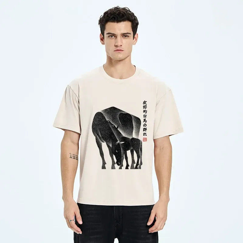 Japanese Vintage Style Casual T-Shirt
