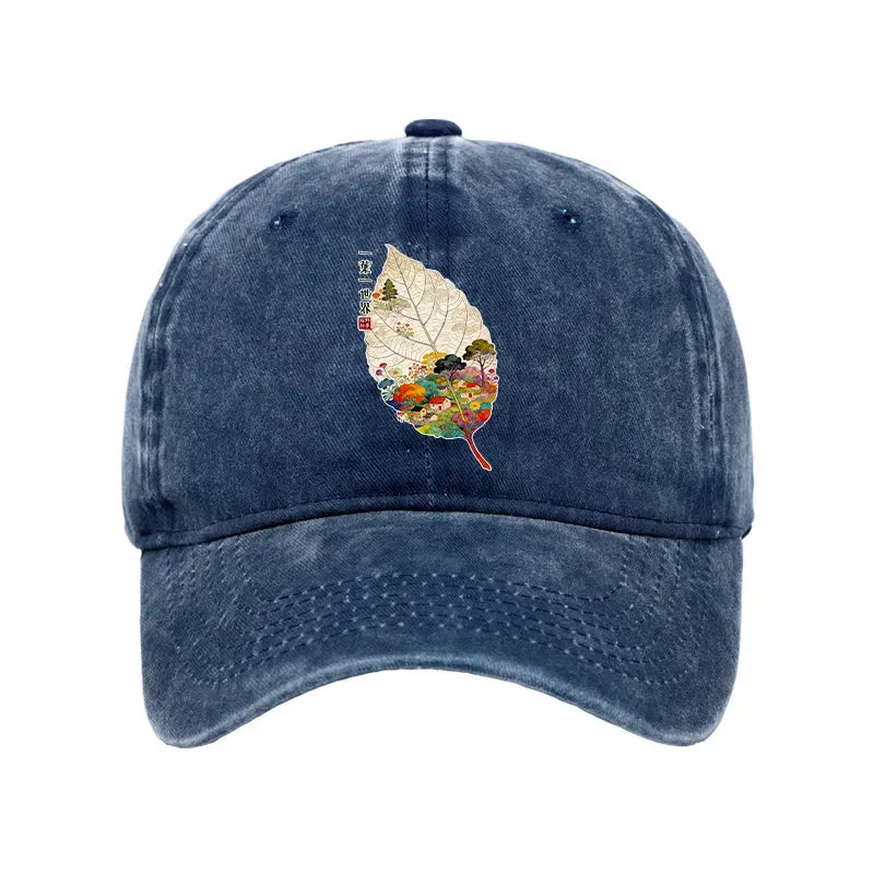 Japanese washed cap for streetwear