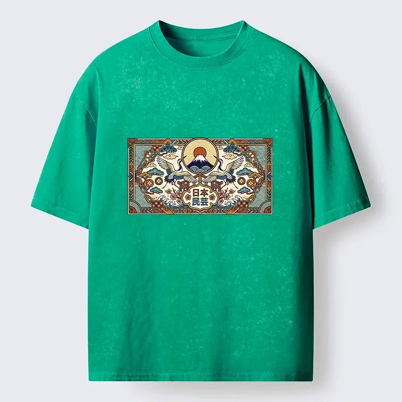 Kyoto Lion Japanese Folk Art T-Shirt