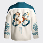 Kyoto-Lion Jungle Whisper: Silent Tiger Long-Sleeve Hockey Jersey