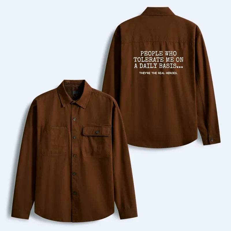 Funny Hero Men's Corduroy Jacket