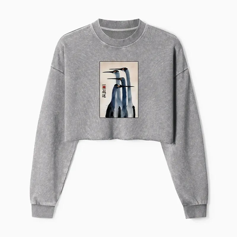 Japanese Ukiyo-e Washed Sweatshirt