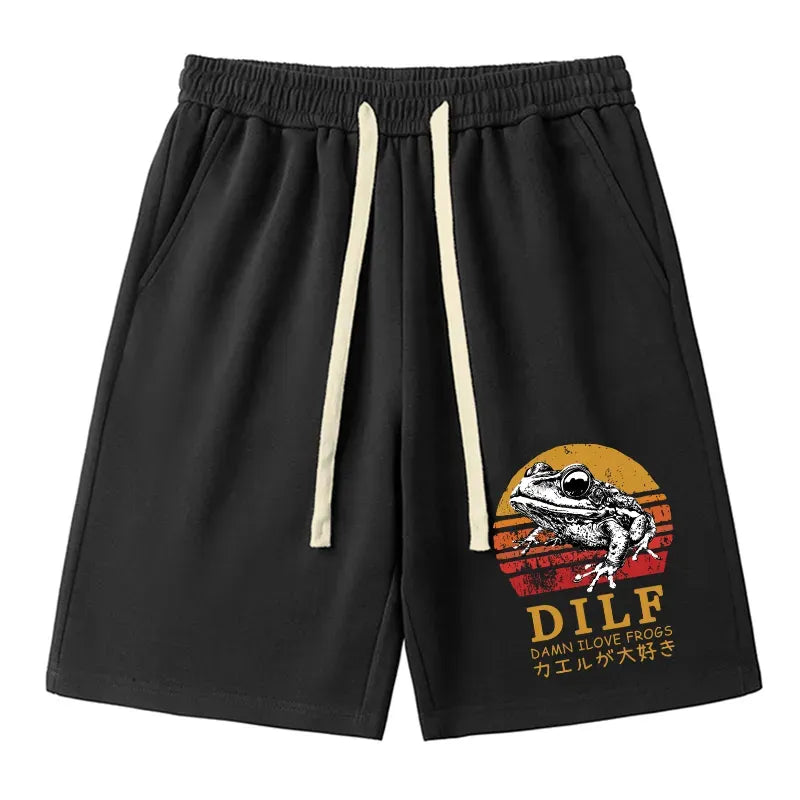 Kyoto Lion Funny Frog Shorts on Sale
