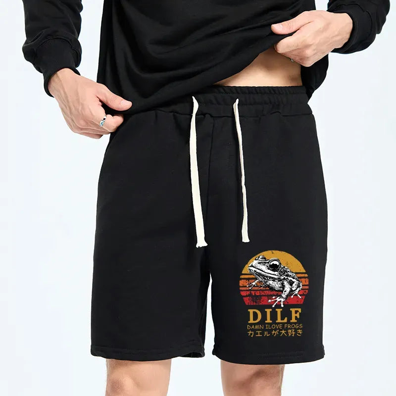 Japanese Streetwear Frog Shorts Gift Idea