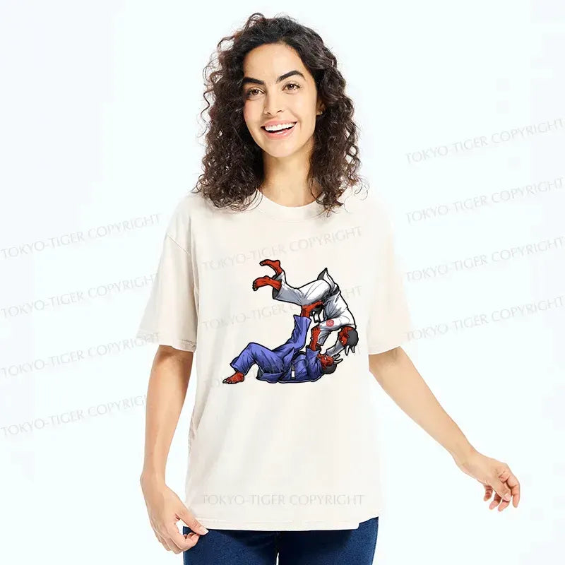 Kyoto Lion Karate Duel T-Shirt Streetwear