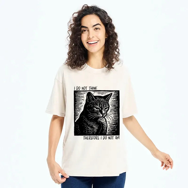 Japanese Cat Meme Washed T-Shirt